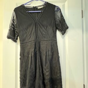 Elegant Black Lace Dress